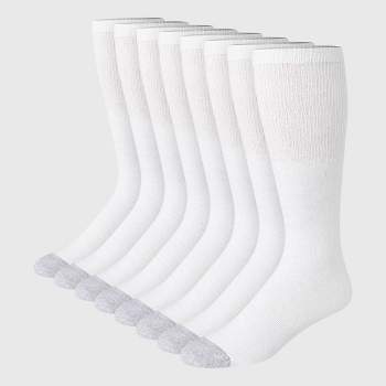 Hanes Red Label Men's FreshIQ Over-the-Calf Tube Socks 8pk - White 6-12