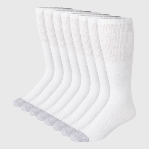 Hanes Red Label Men's Freshiq Over-the-calf Tube Socks 8pk - White 6-12 ...