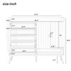 Free Standing Shoe Cabinet For Entryway,5 Tier Shoe Storage Cabinet with Doors and Adjustable Shelves,Wooden Shoe Rack for Entryway Hallway - 3 of 4