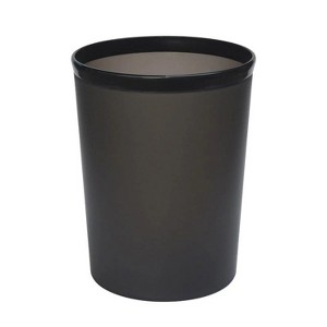 LunaLulinlk Frosted Plastic Black Wastebasket - 1 of 4