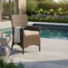 Covers & All Universal 24 in W Arm Dining Chair, Aspen Wicker w / Sunbrella Cushions - 2 of 4