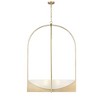 Devon 8-Light Matte Black Steel Chandelier with Waterglass Diffuser - 32" Wide, Dimmable - 3 of 4