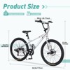 Aukfa 26 Inch Freestyle Bike 7 Speed Kids Bike with 4 Pegs Dual Disc Brakes Suitable for Kids 12+, Multiple Colors - 2 of 4