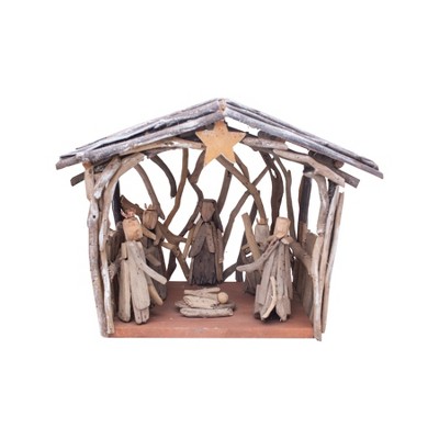 C&F Home Driftwood Nativity, Large