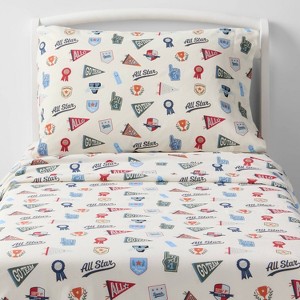 All Star Sports Kids' Cotton Sheet Set - Pillowfort™ - 1 of 4