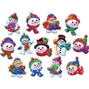 Design Works Felt Ornament Applique Kit Set Of 13-Jolly Snowman - 1 of 1