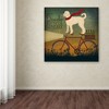 Trademark Fine Art -Ryan Fowler 'White Doodle on Bike Summer' Canvas Art - 3 of 3