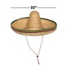 Underwraps Straw Sombrero Adult Costume Accessory | 22 Inch - 4 of 4
