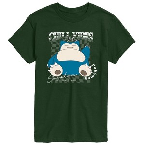 Men's - Pokémon - Snorlax Chill Vibes Short Sleeve Graphic T-Shirt - 1 of 3