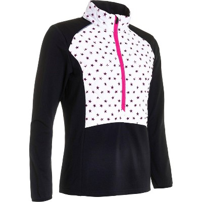 Women's Wo’s Troon Warm and Windproof Hybrid Half-Zip Jacket - Abacus Sportswear US