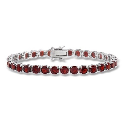 Ross-Simons 22.00 ct. t.w. Garnet Tennis Bracelet in Sterling