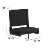 Emma and Oliver Set of 2 500 lb. Rated Lightweight Stadium Chair with Ultra-Padded Seat - 4 of 4