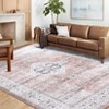 Area Rug Machine Washable Rug Non Slip Indoor Carpet Vintage Distressed Low Pile Rugs Foldable Retro Printed Rug for Bedroom Living Room Kids Room - 2 of 4