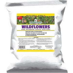 Jonathan Green Wildflower & Meadow Grass Mix – Vibrant Wildflower Seeds, Reseeding Perennials, Low Maintenance, 1 lb (Covers 1,000 Sq Ft) - 1 of 4