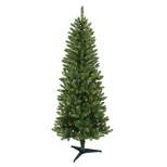 6ft Puleo Pre-Lit Carson Pine Artificial Christmas Tree Clear Lights