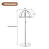 Unique Bargains Adjustable Stainless Steel Modern Design Tabletop Use Hat Display Stand 2 Pcs - 2 of 3