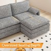 COZONY 108" Modular Sectional, Deep-Seat Chenille L-Shaped Cloud Sofa for 4 w/ Movable Ottoman, Living Room/Apartment - 4 of 4
