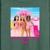 Women's - Barbie - Hi Barbie Beach Lightweight French Terry Wide Neck Long Sleeve Shirt - 2 of 4