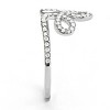 Slickblue Women's Stainless Steel CZ Ring - Polished Finish, Clear Stones, Timeless and Elegant, Size 5-10 - 4 of 4