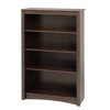 4 Shelf Bookcase Espresso - Prepac: Laminated Wood Composite, Metal Hardware, 80 lbs Capacity - image 4 of 4