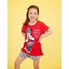 Disney Minnie Mouse T-Shirt French Terry Shorts and Scrunchie 3 Piece Outfit Set Infant to Big Kid - 2 of 4