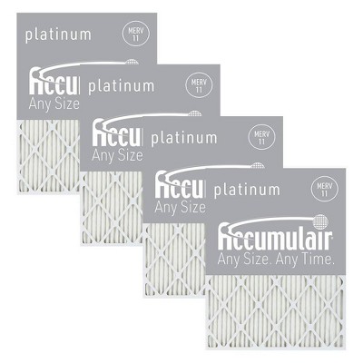 Accumulair 4pk 16x25x1 Merv 11 Platinum Filters Target