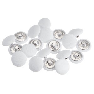 Unique Bargains DIY Craft Metal Shank Cotton Covered Round Sewing Buttons 20 Pcs - 1 of 4