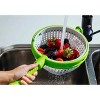 Racxily Easy-To-Use Salad Spinner | Non-Scratch, Nylon Spinning Colander | Lettuce Spinner | Colander with Collapsible Handle | Green - 4 of 4