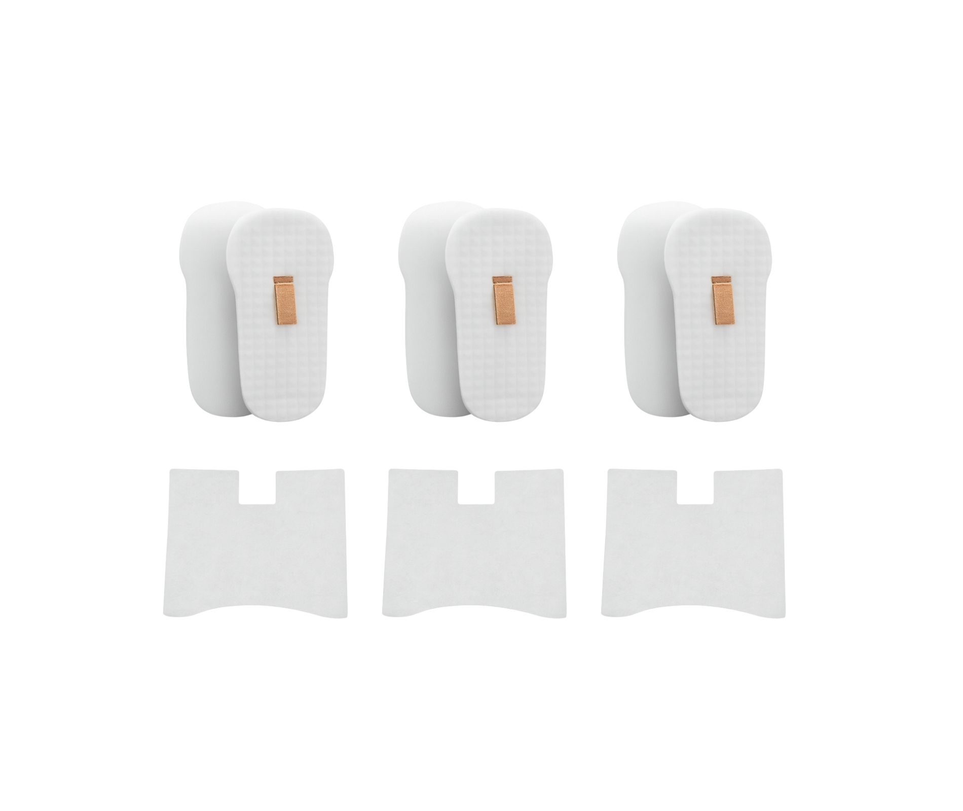 Nispira HZ602 Foam Filter Set For Shark Vacuum HZ2000, HZ2002 HZ702, HS152AMZ, HZ602, HZ251, HH202, HH205, HZ2003C, UV580, QS2000QBK, XFFKHZ2000 3 Pks