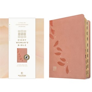 NLT Every Woman's Bible, Filament Enabled (Leatherlike, Pink Petals, Indexed, Red Letter) - by  Naomi Cramer Overton (Leather Bound) - 1 of 1