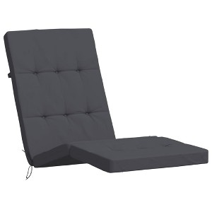 vidaXL 2 pcs Oxford Fabric Deck Chair Cushions - Durable and Water-Resistant Outdoor Seating Pads with Non-Slip Design - 1 of 4