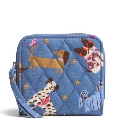 Vera Bradley Women's Outlet Cotton Essential Small Zip-Around Wallet