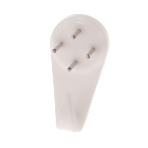 Unique Bargains Picture Hangers Mini Wall Hook ABS White 20 Pcs - 1 of 4