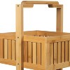 3 Tier Lohas Collection Deluxe Floor Caddy with Carry Handle Brown - Organize It All - 4 of 4