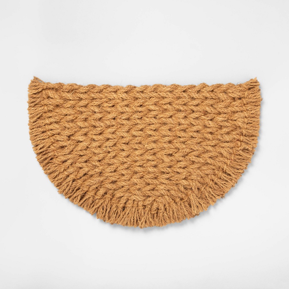 Half Circle Braided Coir Doormat - Hearth & Hand with Magnolia
