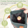 Tirrinia Single Bottle Wine Gift Bag, Insulated Padded Thermal Wine Cooler Bag - 3 of 4