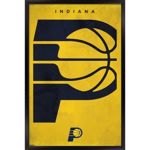 Trends International NBA Indiana Pacers - Logo 25 Framed Wall Poster Prints - 1 of 4