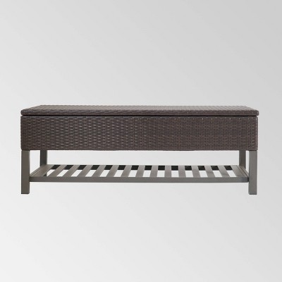 Rupert Wicker Storage Unit Gray - Christopher Knight Home