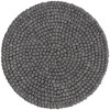 Unique Loom Felt Ball Collection Area Rug - Cloud - 2 of 4