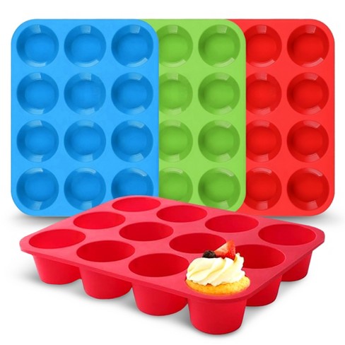 Silicone muffin pan target top