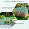 Aoodor Mini Greenhouse with 2 Zipper Doors, Portable Garden Greenhouse with Roll-up Zipper Doors, UV-Protected for Outdoor Plants, 4'x2'x2' - 4 of 4