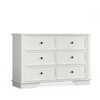 Karl Home 6-Drawer White MDF (Medium-Density Fiberboard) 47.24in. W Chest of Drawer - 2 of 4
