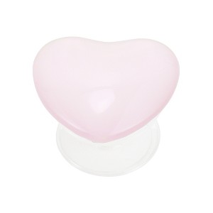 Unique Bargains Heart Solid Color Adhesive Phone Grip Pink 1 Pc - 1 of 4