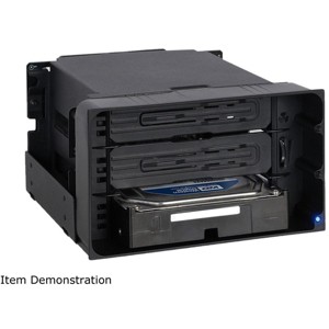Icy Dock FlexiDOCK MB830SP-B Drive Enclosure - Black - Computer Component Accessories - MB830SPB - 1 of 4