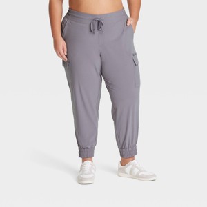 Women's Active Light Mid-Rise Cargo Joggers - All In Motion™ - 1 of 3