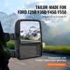 VEVOR Towing Mirrors, Left & Right Pair Set for 2008-2016 Ford F250 F350 F450 F550, Power Heated with Signal Light, Plane & Convex Glass,  Black - 3 of 4