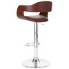 vidaXL Bar Stool Brown Faux Leather - 3 of 4