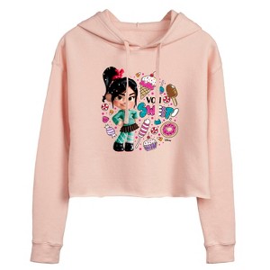 Women's - Disney - Von Sweet & Candy Cropped Graphic Hoodie - 1 of 2