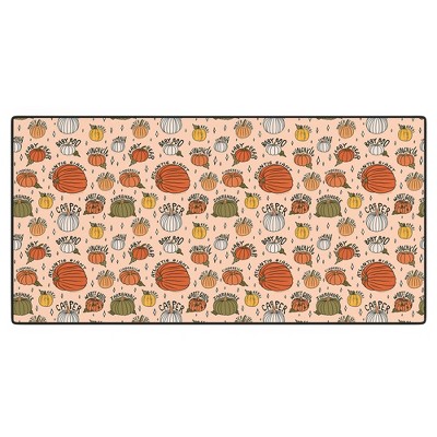 Doodle By Meg Types of Pumpkins Print Desk Mat - Deny Designs