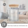  YARRD 8PCS Glass Candle Jars with Lids – 10OZ Glass